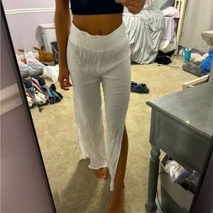 White beach pants, super cute from target, doesn’t fit me